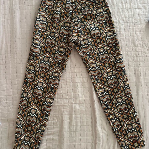 H&M patterned high-waisted pants like new, size 36