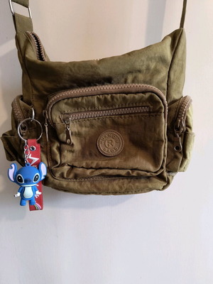 Small khaki crossbody bag used