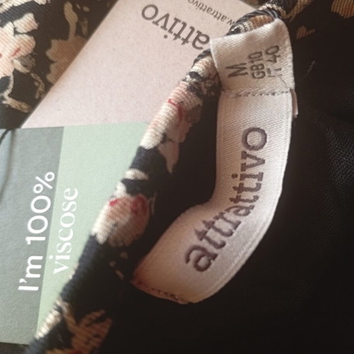 Attrattivo long skirt new, size M, black multicolor