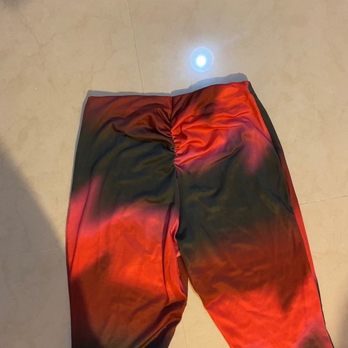 Asyou flare pants black red size 34 unused