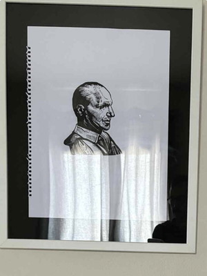 Kazantzakis Hand-Drawn Sketch new, size 20x30