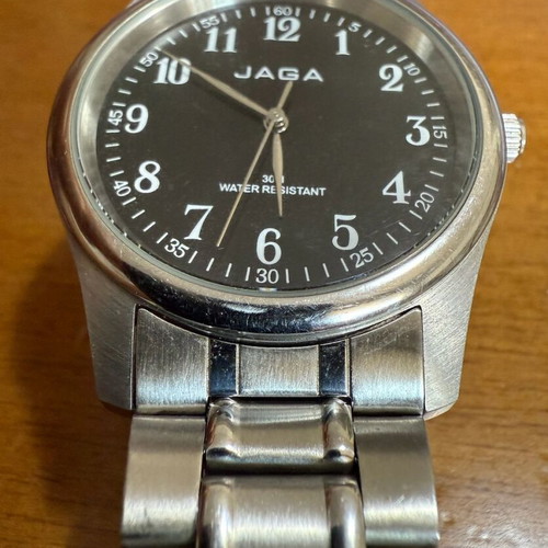 Jaga Quartz wristwatch used, stainless steel, 30M water resistant