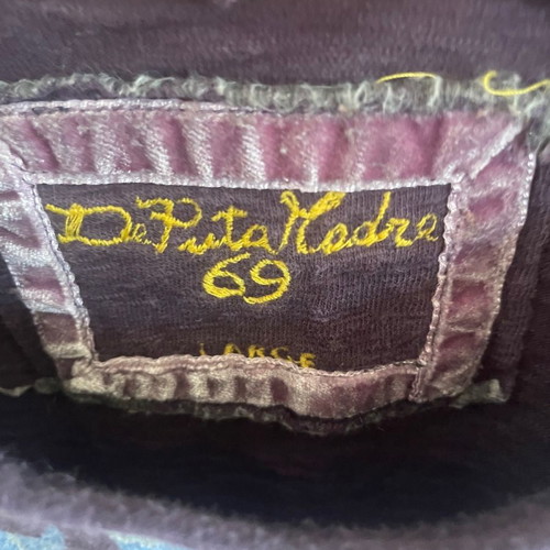 De Puta Madre blouse size Large like new, purple