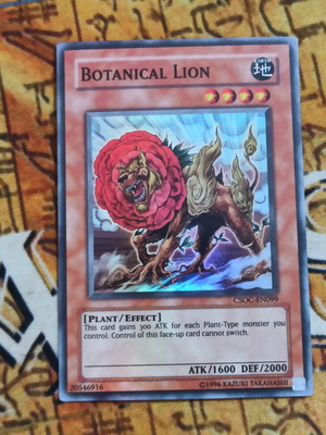 Botanical Lion Effect Monster Yu-Gi-Oh! card like new