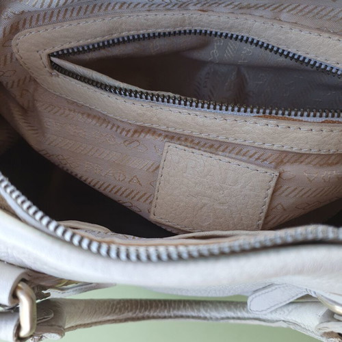 Prada shoulder bag refurbished, white color