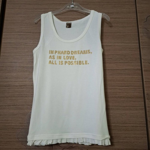 Women's blouse with gold letters, like new, size S