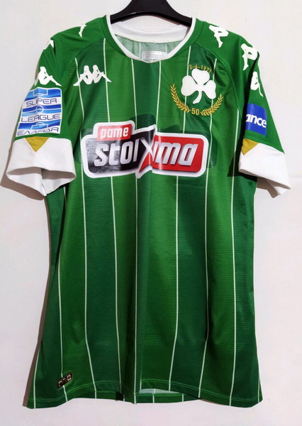Παναθηναϊκός Panathinaikos matchworn Μπουζούκης Robe di kappa soccer football jersey shirt issued