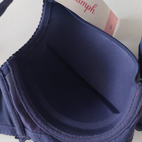 Triumph Sexy Angel WHU Push-Up Bra Dark Blue 80C New with Tags