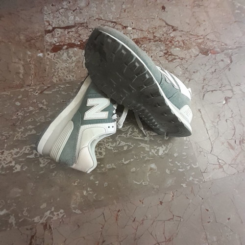 New Balance sneakers size 36.5, white and green