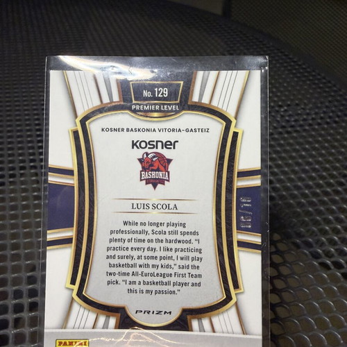 Luis Scola EuroLeague Gold Card Panini new 6/10