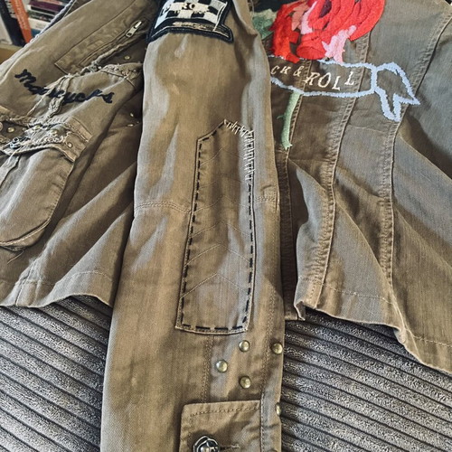Corleone Original Wine Jeans jacket like new, vintage rock & roll style