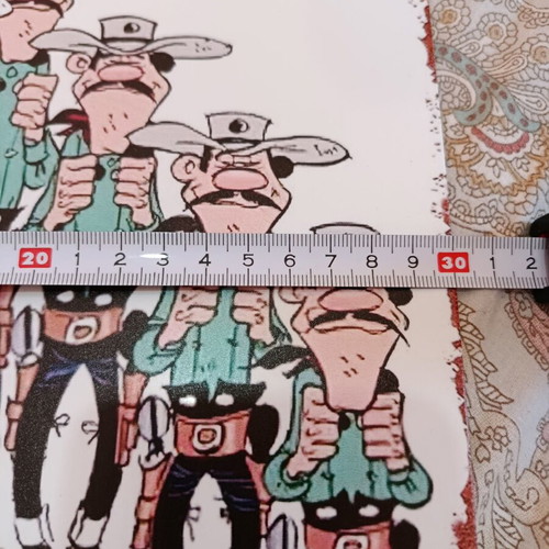 Lucky Luke wall decoration with rust effect
