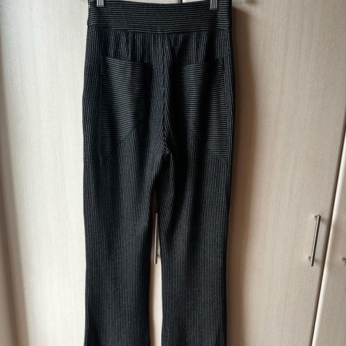 Nadia Rapti trousers black size M new with metallic stripe