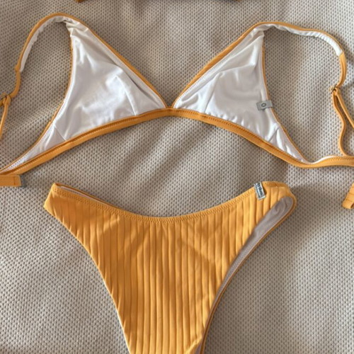 Rhythm swimsuit used, size S, yellow and orange