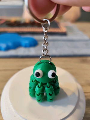 Flexi Fidget Octopus Keychain new 3D printed