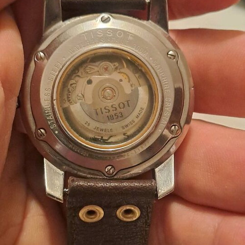 Tissot Seastar αυτόματο 300 m μεταχειρισμένο με δερμάτινο λουρί
