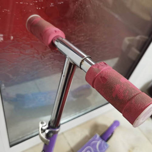 Children's scooter used, purple with 3 height levels