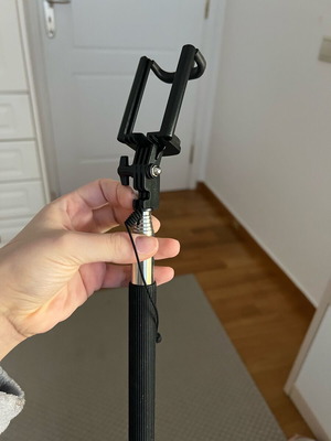 Selfie stick new with connection cable