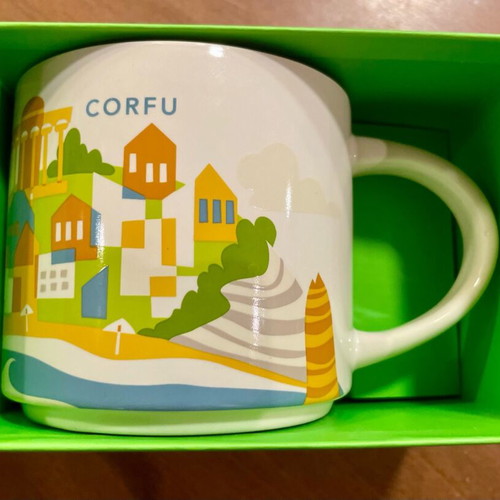 Large Starbucks YAH Corfu Corfu Mug new
