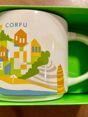Large Starbucks YAH Corfu Corfu Mug new