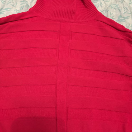 Morgan fitted turtleneck sweater, pink, size M