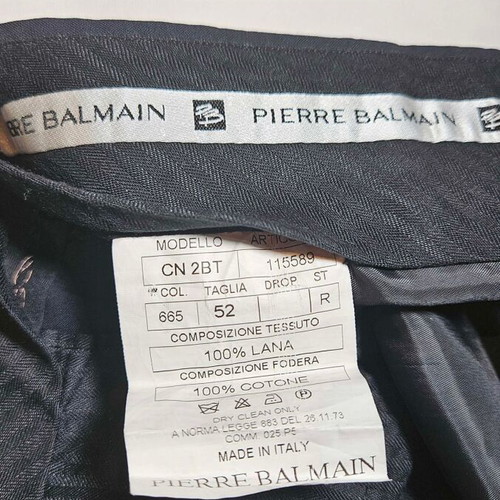 Pierre Balmain men's suit pants black size L like new