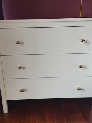 White nightstands, set of 2