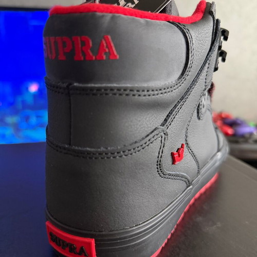 Supra Vaider CW new men's sneakers black and red size 44