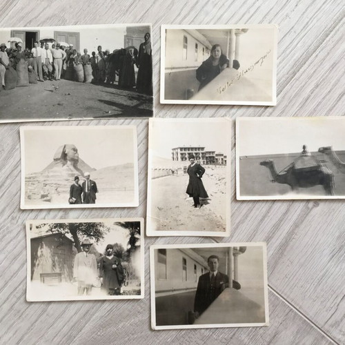 Historical photo album Egypt and Greece 1920-1930 used, rare retro photos