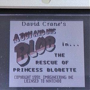 The Rescue Of Princess Blobette Game Boy