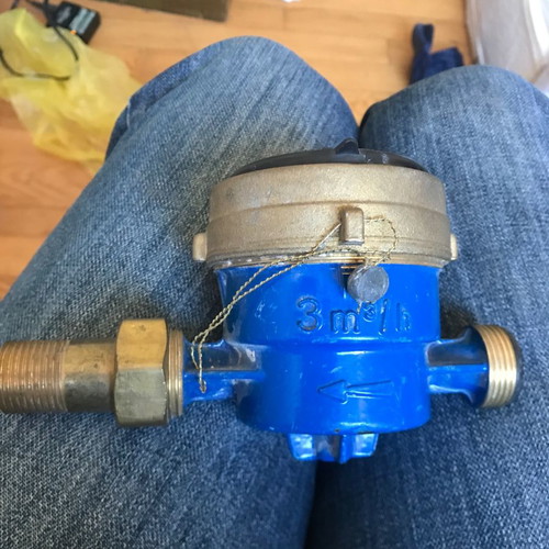Water meter unused