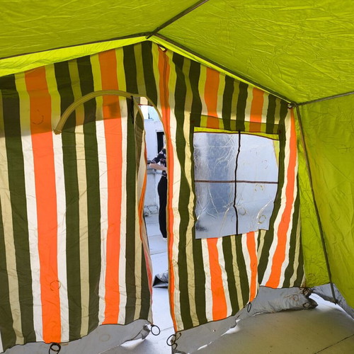 Vintage camping bungalow tent set like new with pop-up toilet shower tent gift