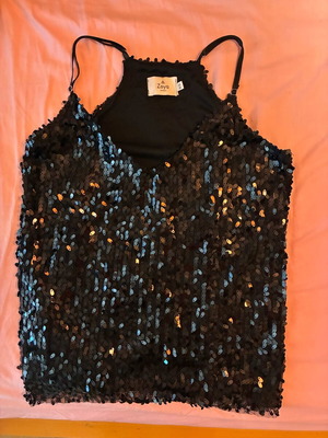 Lingerie Zoya with sequins size small like new black