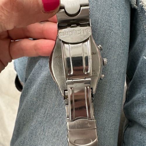 Swatch Irony Chronograph metal vintage Y2K watch like new