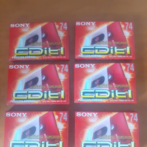 Sony CDit I 74 sealed cassette tapes