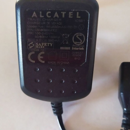 Mobile phone chargers and connection cables used, single piece
