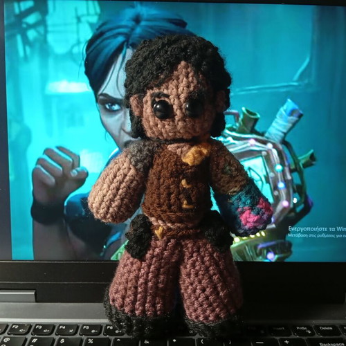 Sevika Crochet Plushie handmade from Arcane new