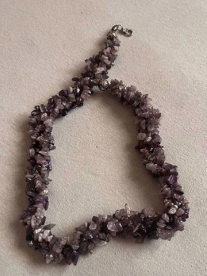 Amethyst necklace handmade new