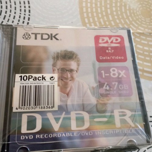 TDK DVD-R new, pack of 12, 4.7 GB