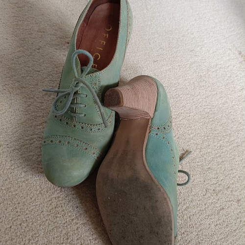 Oxford shoes by Office size 38 mint green like new