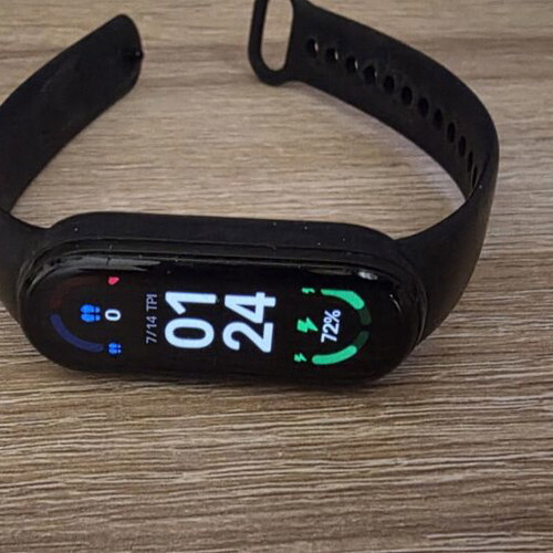 Xiaomi Mi Band 6 fitness tracker with accessories