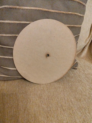 Wooden clock base new, MDF, 25 cm diameter