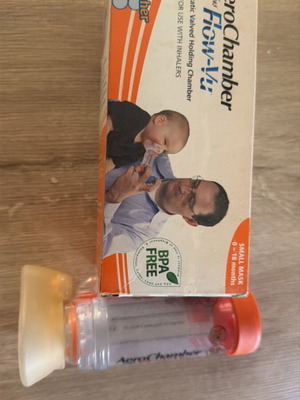 Aerochamber small mask 0-18 months used for inhalations
