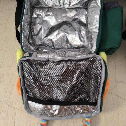 Polo Trolley Monster Preschool Set with Insulated Lunch Bag used