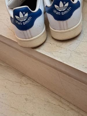 Adidas Stan Smith used white with blue, size 36