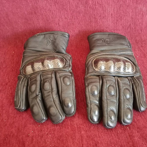 Nordcode X-Race winter motorcycle gloves used, leather, waterproof, large