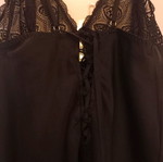 Triumph black short nightdress like new with back lace-up