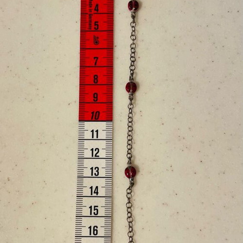 925 silver bracelet with ladybugs