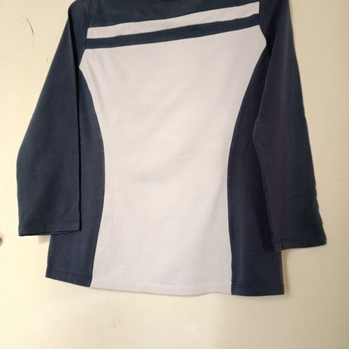 Weekend MaxMara colorblock blouse with 3/4 sleeves