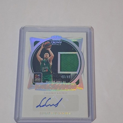 Lucas Lekavicius /49 auto patch Crown Royale card